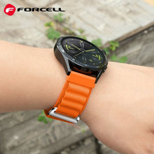 Заредете изображение във визуализатора на галерията – FORCELL F-DESIGN FS05 каишка за SAMSUNG Watch 20 mm оранжева
