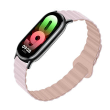 Заредете изображение във визуализатора на галерията – FORCELL F-DESIGN FX8 каишка за XIAOMI Mi Band 8 Оксфорд пудра и розово сиво
