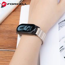 Заредете изображение във визуализатора на галерията – FORCELL F-DESIGN FX8 каишка за XIAOMI Mi Band 8 звезден светлина
