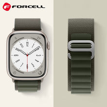 Заредете изображение във визуализатора на галерията – FORCELL F-DESIGN FA13 каишка за APPLE Watch 38 / 40 / 41 mm зелена

