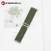 Заредете изображение във визуализатора на галерията – FORCELL F-DESIGN FA13 каишка за APPLE Watch 38 / 40 / 41 mm зелена
