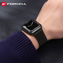 Заредете изображение във визуализатора на галерията – FORCELL F-DESIGN FA03 каишка за APPLE Watch 38 / 40 / 41 mm черна
