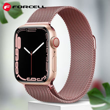 Заредете изображение във визуализатора на галерията – FORCELL F-DESIGN FA03 каишка за APPLE Watch 42 / 44 / 45 / 49 mm розово злато
