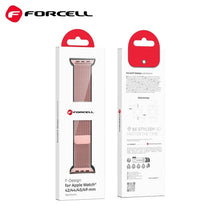 Заредете изображение във визуализатора на галерията – FORCELL F-DESIGN FA03 каишка за APPLE Watch 42 / 44 / 45 / 49 mm розово злато
