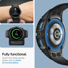 Заредете изображение във визуализатора на галерията – SPIGEN RUGGED ARMOR калъф за ”PRO” for SAMSUNG Galaxy Watch 6 (40 mm) matte черен
