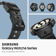 Заредете изображение във визуализатора на галерията – SPIGEN RUGGED ARMOR калъф за ”PRO” for SAMSUNG Galaxy Watch 6 (40 mm) matte черен
