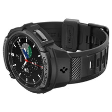 Заредете изображение във визуализатора на галерията – SPIGEN RUGGED ARMOR калъф за ”PRO” for SAMSUNG Galaxy Watch 6 Classic (43 mm) matte черен
