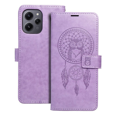 Калъф тип книга MEZZO за XIAOMI Redmi 12 4G / 12 5G dreamcatcher лилав