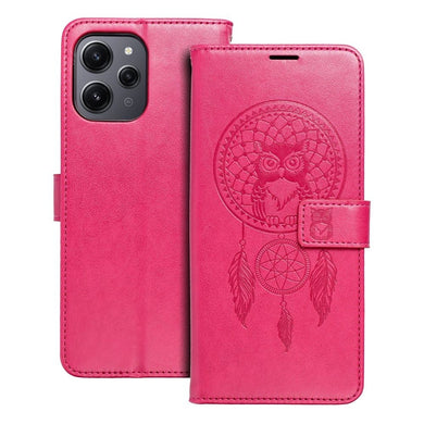 Калъф тип книга MEZZO за XIAOMI Redmi 12 4G / 12 5G dreamcatcher магента