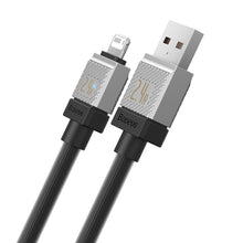 Заредете изображение във визуализатора на галерията – BASEUS кабел USB A към Lightning 2,4A Coolplay CAKW000501 2 м черен
