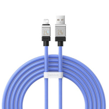 Заредете изображение във визуализатора на галерията – BASEUS кабел USB A към Lightning 2,4A Coolplay CAKW000507 2 м оранжев
