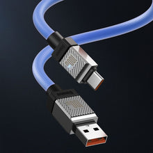 Заредете изображение във визуализатора на галерията – BASEUS кабел USB A към Type C PD 100W CoolPlay CAKW000703 2 м син
