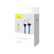 Заредете изображение във визуализатора на галерията – BASEUS кабел USB A към Type C PD 100W CoolPlay CAKW000703 2 м син
