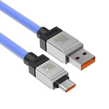 Заредете изображение във визуализатора на галерията – BASEUS кабел USB A към Type C PD 100W CoolPlay CAKW000703 2 м син

