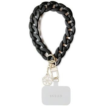 GUESS ръчна каишка GUOUCBMC4MK (Голяма верига акрил 4G Charms) черен