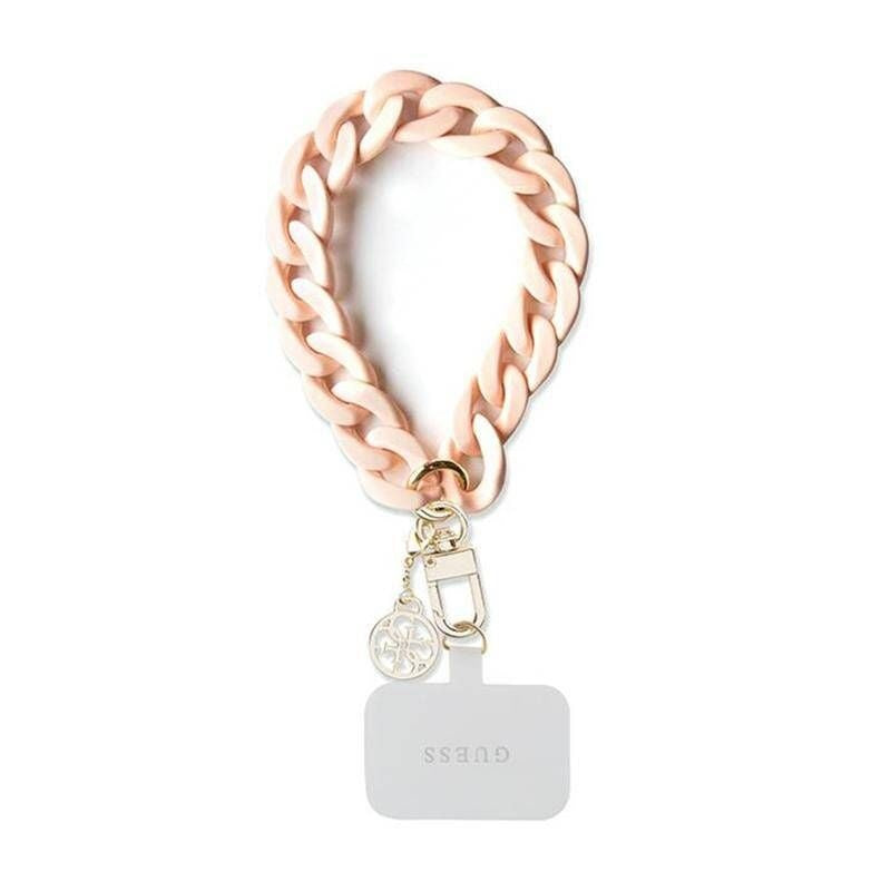 GUESS ръчна каишка GUOUCBMC4MP (Голяма верига акрил 4G Charms) розов
