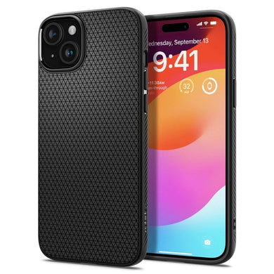 SPIGEN LIQUID AIR калъф за IPHONE 15 matte черен