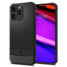 Заредете изображение във визуализатора на галерията – SPIGEN RUGGED ARMOR калъф за MAG compatible with MagSafe for IPHONE 15 Pro matte черен
