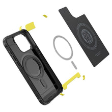 Заредете изображение във визуализатора на галерията – SPIGEN RUGGED ARMOR калъф за MAG compatible with MagSafe for IPHONE 15 Pro matte черен
