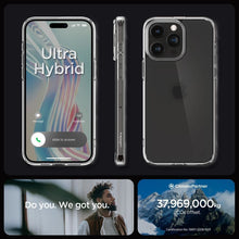 Заредете изображение във визуализатора на галерията – SPIGEN ULTRA HYBRID калъф за IPHONE 15 Pro frost clear
