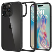Заредете изображение във визуализатора на галерията – SPIGEN ULTRA HYBRID калъф за IPHONE 15 Pro Max matte черен
