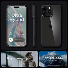 Заредете изображение във визуализатора на галерията – SPIGEN ULTRA HYBRID калъф за IPHONE 15 Pro Max matte черен
