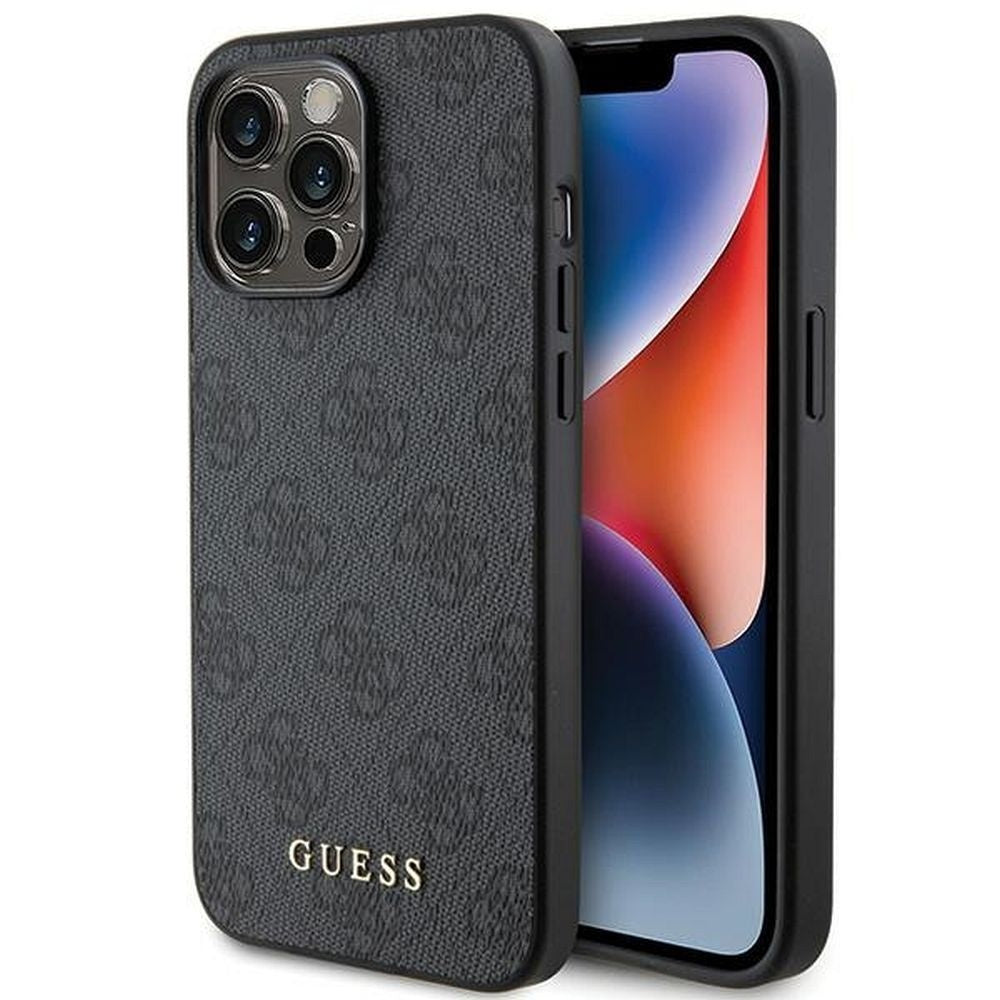 Оригинален гръб GUESS за IPHONE 15 Pro GUHCP15LG4GFGR (4G Metal Logo) сив