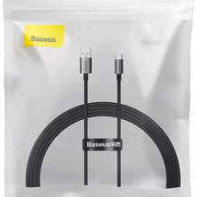 Заредете изображение във визуализатора на галерията – BASEUS кабел USB A към Type C PD 100W P10320102114-01 1,5 м черен
