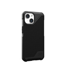 Заредете изображение във визуализатора на галерията – (UAG) Urban Armor Gear Metropolis LT калъф съвместим с MagSafe за IPHONE 15 кевлар черен
