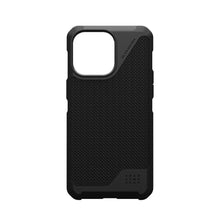 Заредете изображение във визуализатора на галерията – (UAG) Urban Armor Gear Metropolis LT калъф съвместим с MagSafe за IPHONE 15 PRO MAX кевлар черен
