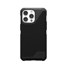 Заредете изображение във визуализатора на галерията – (UAG) Urban Armor Gear Metropolis LT калъф съвместим с MagSafe за IPHONE 15 PRO MAX кевлар черен
