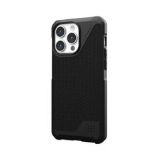 Заредете изображение във визуализатора на галерията – (UAG) Urban Armor Gear Metropolis LT калъф съвместим с MagSafe за IPHONE 15 PRO MAX кевлар черен
