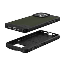 Заредете изображение във визуализатора на галерията – (UAG) Urban Armor Gear Metropolis LT калъф съвместим с MagSafe за IPHONE 15 PRO MAX кевлар маслинен
