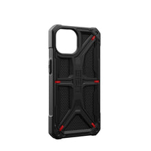 Заредете изображение във визуализатора на галерията – Гръб UAG Urban Armor Gear MONARCH за IPHONE 15 kevlar черен
