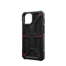 Заредете изображение във визуализатора на галерията – Гръб UAG Urban Armor Gear MONARCH за IPHONE 15 kevlar черен
