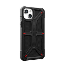 Заредете изображение във визуализатора на галерията – Гръб UAG Urban Armor Gear MONARCH за IPHONE 15 Plus kevlar черен
