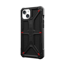 Заредете изображение във визуализатора на галерията – Гръб UAG Urban Armor Gear MONARCH за IPHONE 15 Plus kevlar черен

