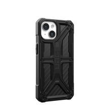Заредете изображение във визуализатора на галерията – Гръб UAG Urban Armor Gear MONARCH за IPHONE 15 carbon fiber
