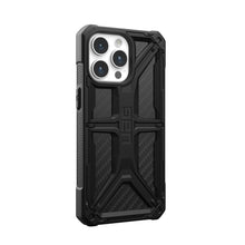 Заредете изображение във визуализатора на галерията – Гръб UAG Urban Armor Gear MONARCH за IPHONE 15 Pro Max carbon fiber

