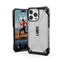 Заредете изображение във визуализатора на галерията – (UAG) Urban Armor Gear Plasma калъф за IPHONE 15 PRO MAX ледено
