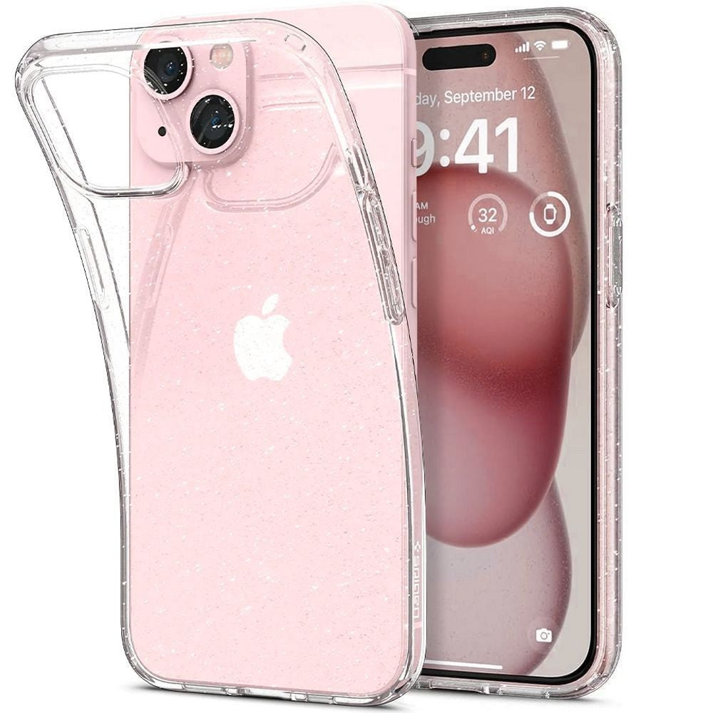 Оригинален гръб SPIGEN LIQUID CRYSTAL for IPHONE 15 glitter crystal