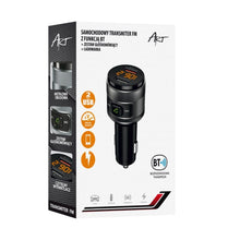 Заредете изображение във визуализатора на галерията – ART предавател FM bluetooth 5.0 + 2 x USB A QC3.0 FM-57 черен
