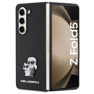 Оригинален гръб KARL LAGERFELD за SAMSUNG Z Fold 5 KLHCZFD5SAKCNPK (Saffiano K&C PIN) черен