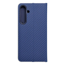 Заредете изображение във визуализатора на галерията – Калъф тип книга LUNA Carbon SAMSUNG S24 Plus син
