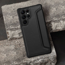 Заредете изображение във визуализатора на галерията – Калъф тип книга RAZOR за SAMSUNG S24 Ultra черен
