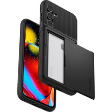 Заредете изображение във визуализатора на галерията – Оригинален гръб SPIGEN SLIM ARMOR CS for SAMSUNG S23 FE черен

