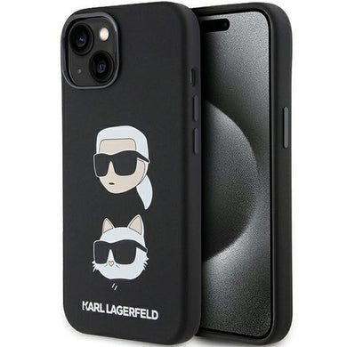 Оригинален гръб KARL LAGERFELD за IPHONE 15 Plus KLHCP15MSDHKCNK (Silicone KC) черен