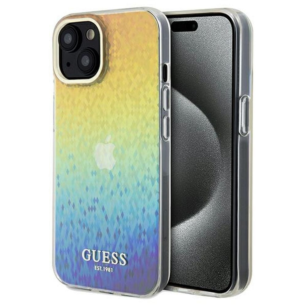 Оригинален гръб GUESS за IPHONE 14 GUHCP14SHDECMI (IML Faceted Mirror / disco iridescent) multicolor