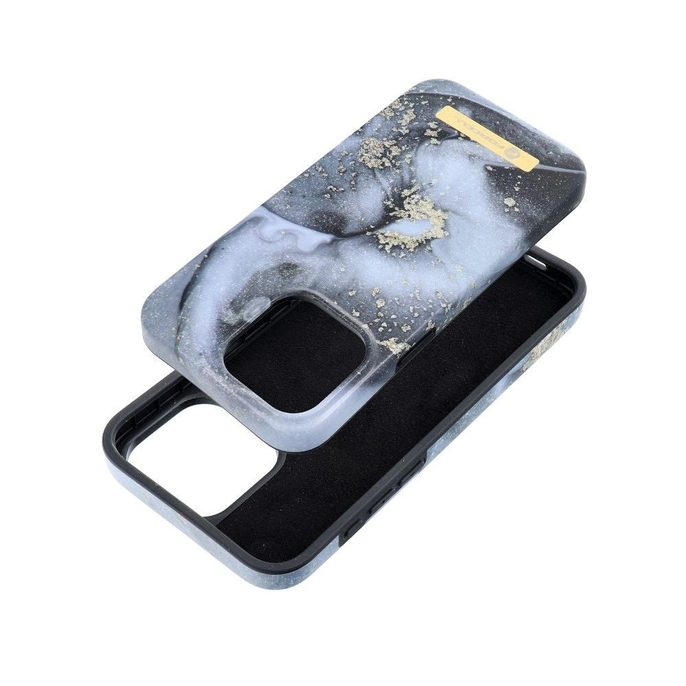 Гръб FORCELL F-PROTECT Mirage съвместим с MagSafe за IPHONE 15 Pro Max marble mist