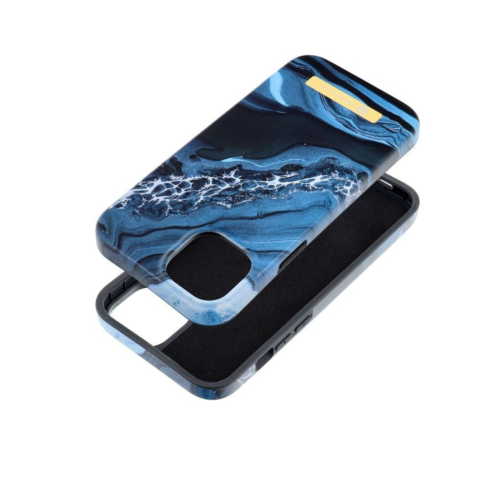 Гръб FORCELL F-PROTECT Mirage съвместим с MagSafe за IPHONE 15 Plus ocean marble